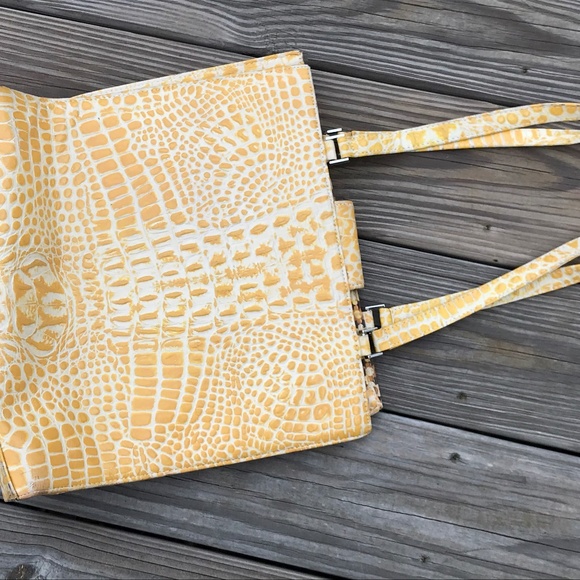 Poesis Handbag Women Shoulder Bag Yellow Bag - Picture 4 of 8